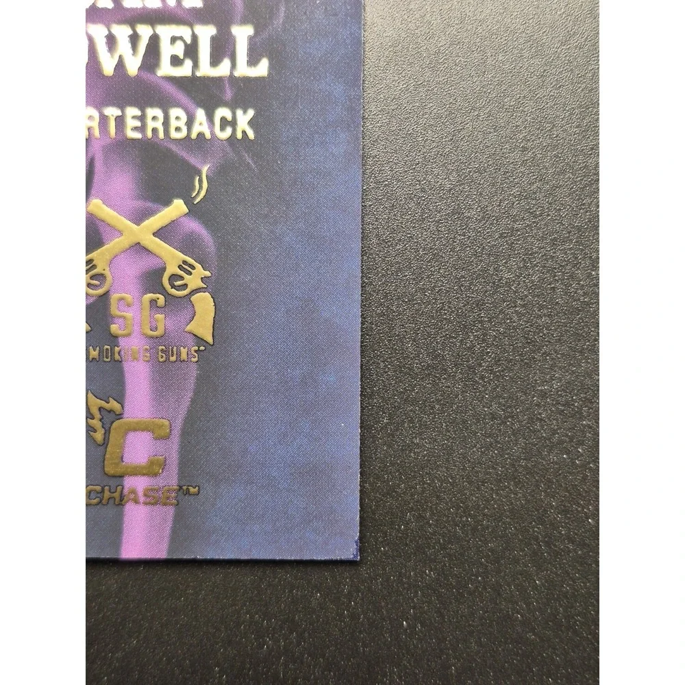 2022 Qild Card Matte Sam Howell #SG-8 Smoking Guns Chase Blue Purple Smoke
